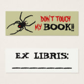 Don't Touch Bookmark (Front & Back)