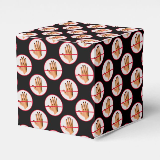 Don't Touch! Favor Boxes (Front Side)