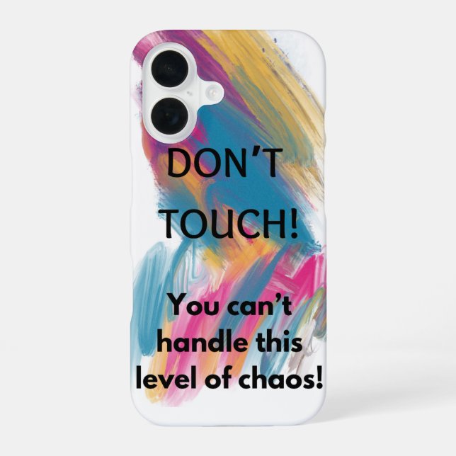 Don't Touch Iphone Case (Back)