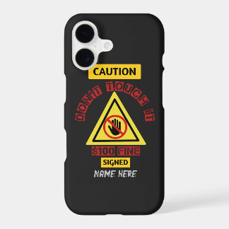 Don't touch it iPhone / iPad case