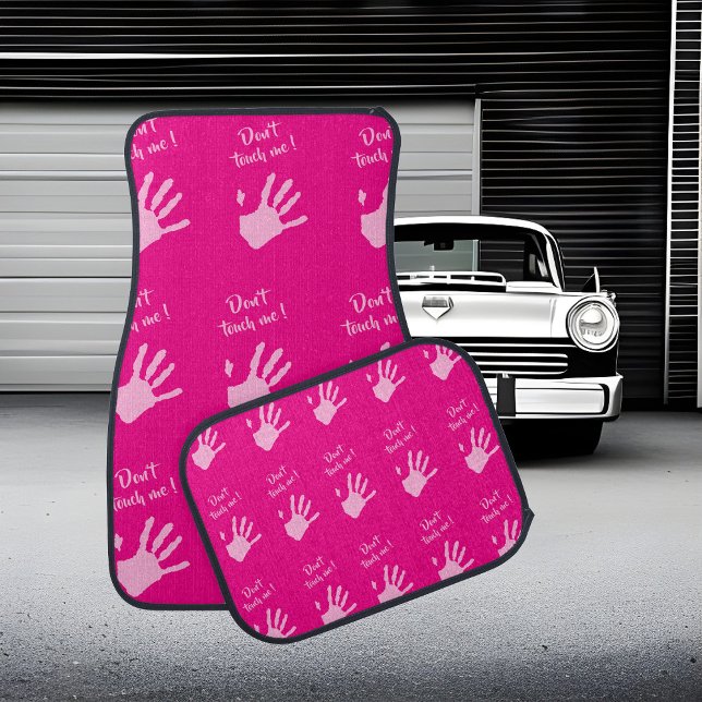 Don't touch me - Hands, pink Car Floor Mat (Creator Uploaded)