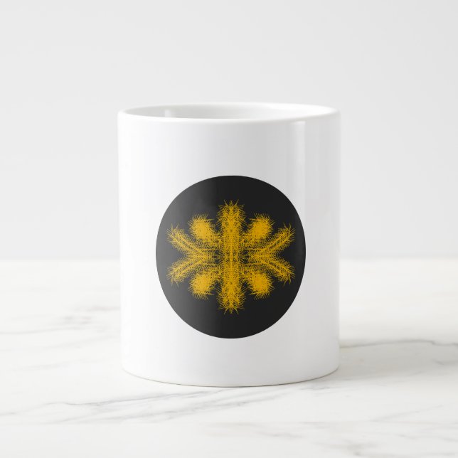 Don't Touch Me | Silent ASMR Art Giant Coffee Mug (Front)