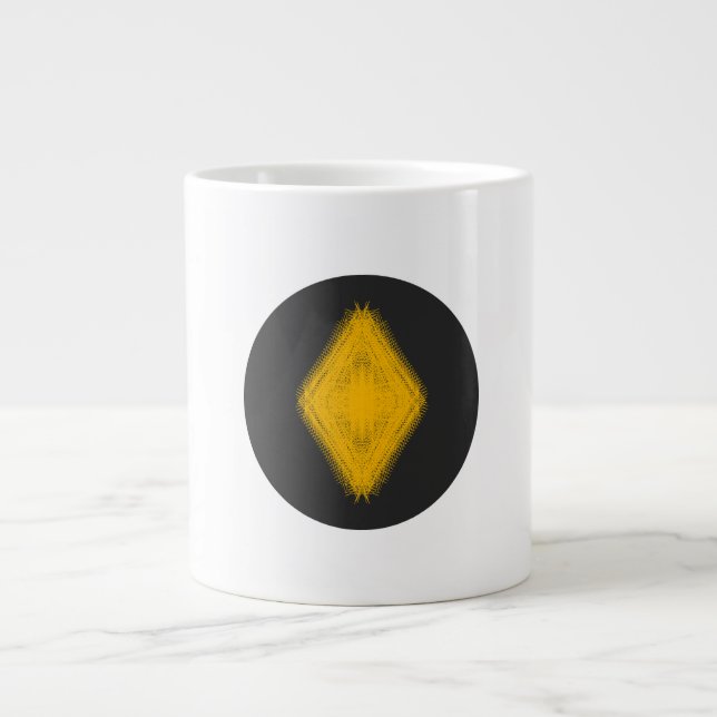 Don't Touch Me | Silent ASMR Art Giant Coffee Mug (Front)