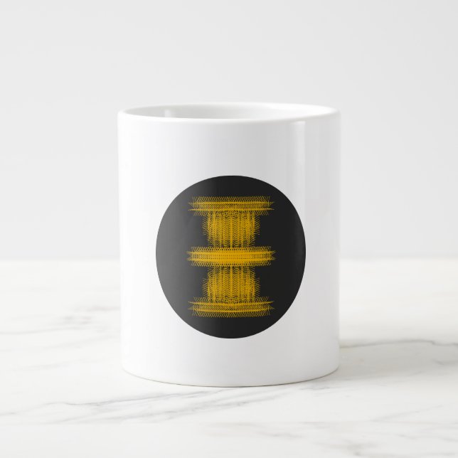 Don't Touch Me | Silent ASMR Art Giant Coffee Mug (Front)