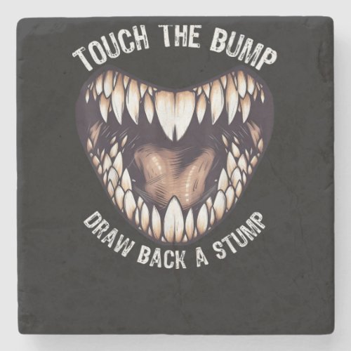 Dont Touch My Baby Bump Early Pregnancy Belly Funn Stone Coaster