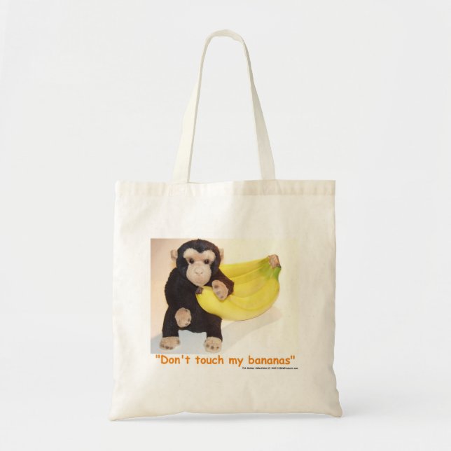 Don't Touch My Bananas Pet Monkey Lunch Bag (Front)
