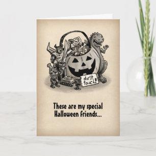 Don't touch my candy   Halloween Card