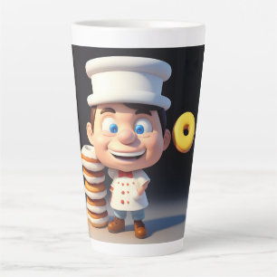 Dont Touch My Donuts, Latte Mug