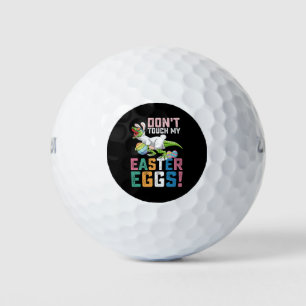 Don't Touch My Easter Eggs T Rex Dinosaur Golf Balls