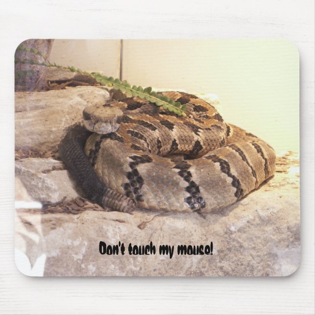 Don't touch my mouse! mouse pad (Front)