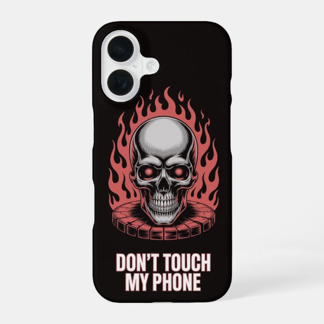 Don't touch my phone iphone case (Back)