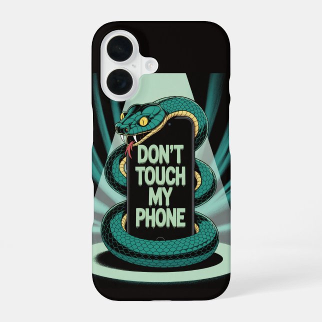 Don't touch my phone iphone case (Back)