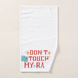 DON'T Touch My RACK Mahjong Hand towel gift