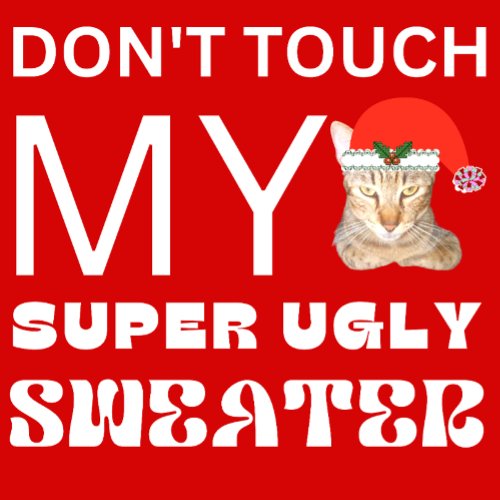 DONT TOUCH MY SUPER UGLY SWEATER