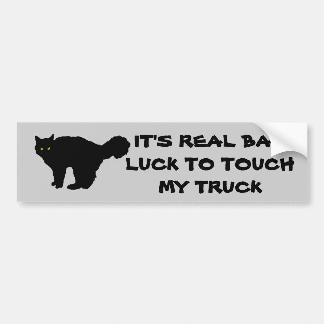 Don't Touch My Truck Bumper Sticker (Front)