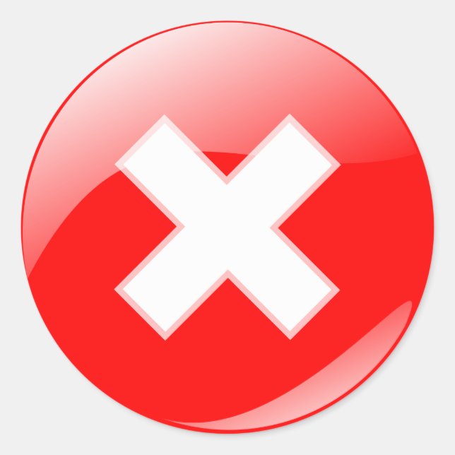 Don't Touch Round Sticker (Front)