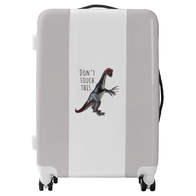 Don't Touch This - Dinosaur Travel Luggage (Front)