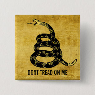 Don't Tread Me Customizable Button