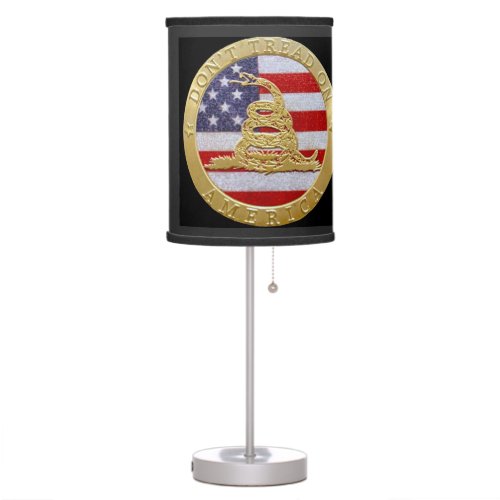 DONT TREAD ON AMERICA TABLE LAMP