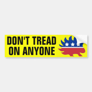 Don't Tread on Anyone Bumper Sticker