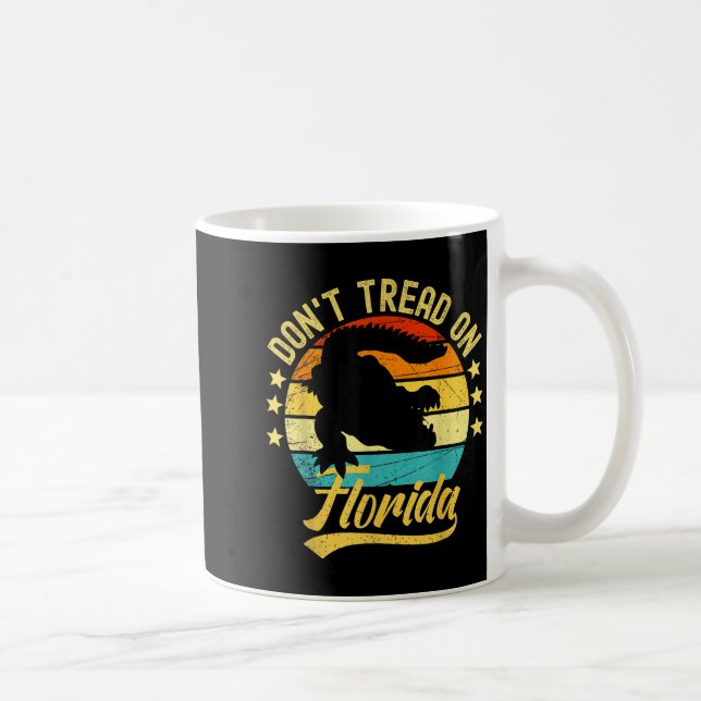 Don't Tread On Florida Alligator  Coffee Mug (Right)