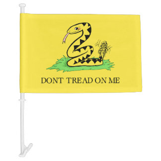 Dont Tread on Her!! (Gadsden Dont Tread on Me) Car Flag