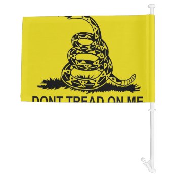 Don't Tread On Me 2nd Amendment Gun Rights Freedom Car Flag by Sturgils at Zazzle