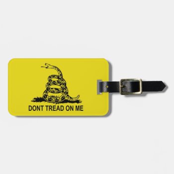 Don't Tread On Me 2nd Amendment United States Luggage Tag by Sturgils at Zazzle