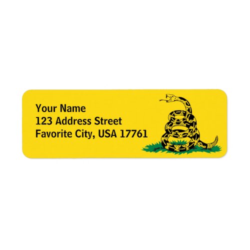 Dont Tread On Me Address Labels