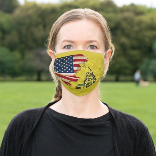 Dont Tread On Me American Flag Face Mask