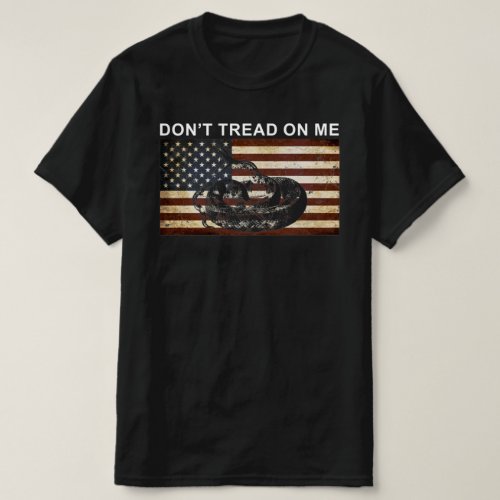 DONT TREAD ON ME AMERICAN FLAG T_Shirt