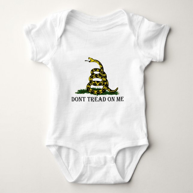 Dont Tread On Me Baby Bodysuit (Front)