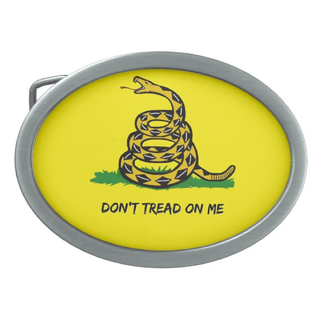 Don't  TREAD ON ME  Belt Buckle (Front)