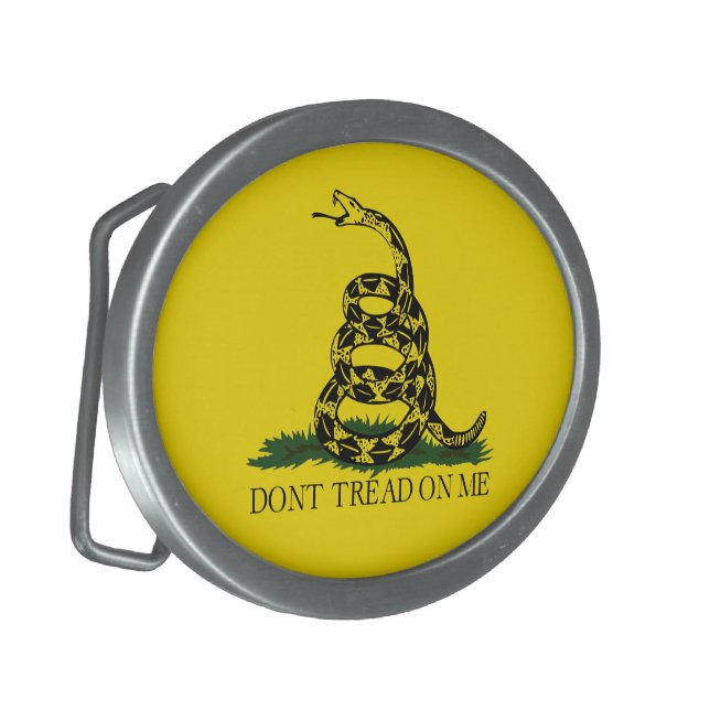 Don't Tread On Me Belt Buckle (Front Left)