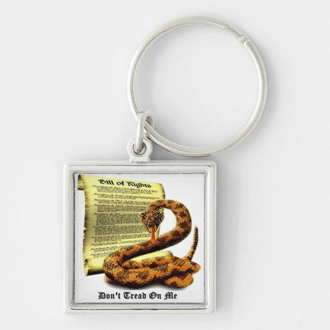 Don't Tread On Me Bill of Rights Keychain (Front)