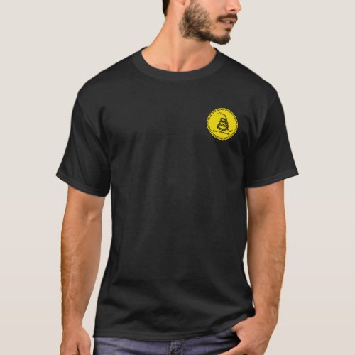 Dont Tread on Me Black  Yellow Seal Shirt