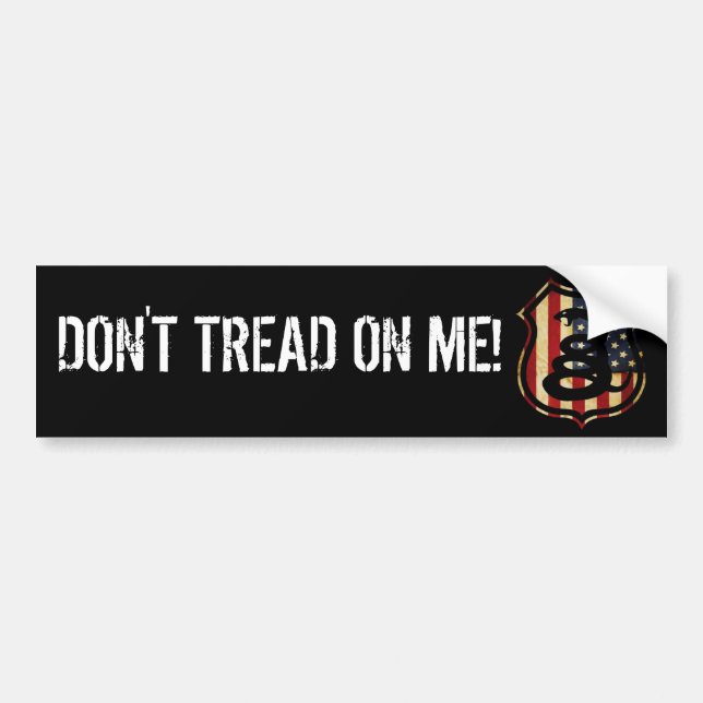 DON'T TREAD ON ME! BUMPER STICKER (Front)
