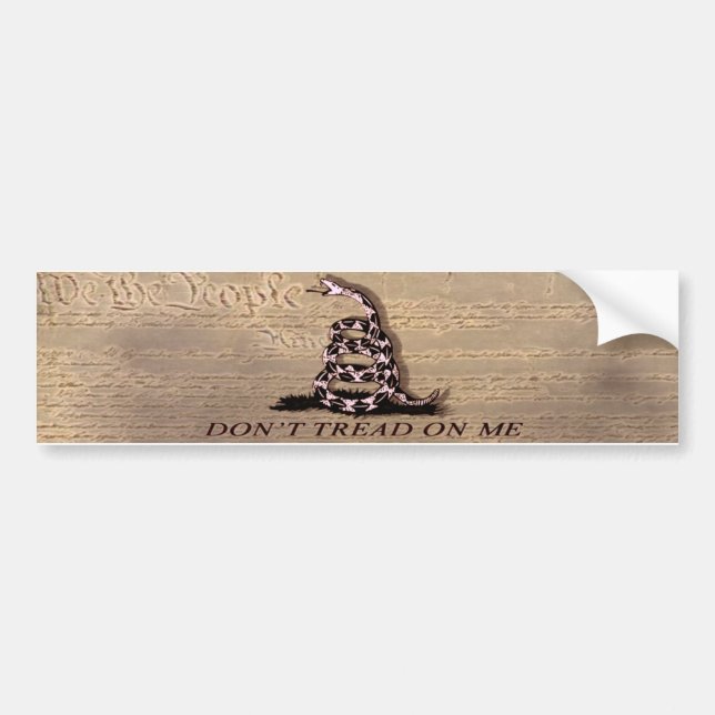 Don't Tread On Me Bumper Sticker (Front)