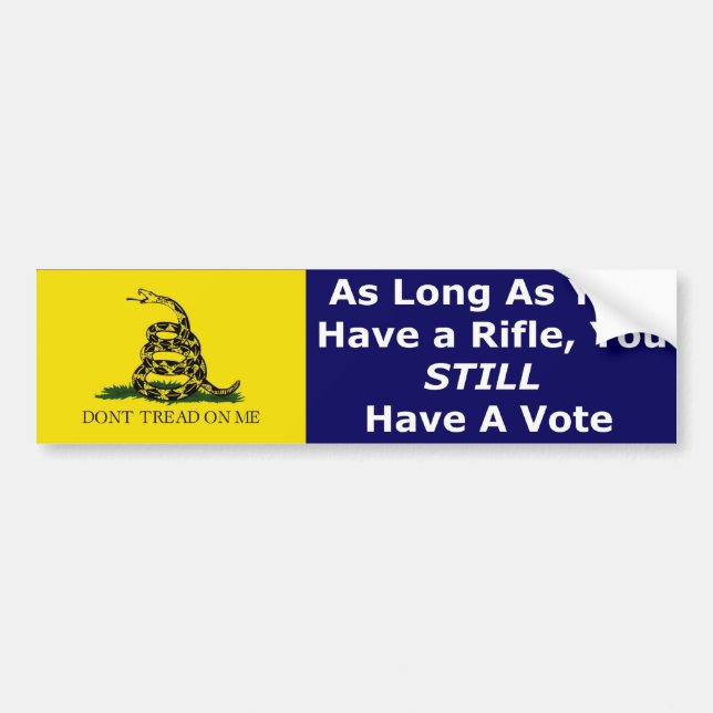 Dont Tread On Me Bumper Sticker (Front)