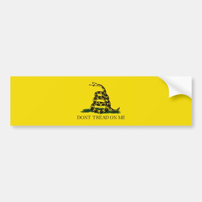 Don't Tread On Me Bumper Sticker (Front)