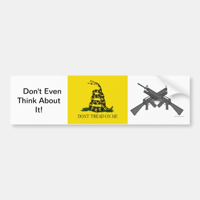 Don't Tread on Me Bumper Sticker (Front)