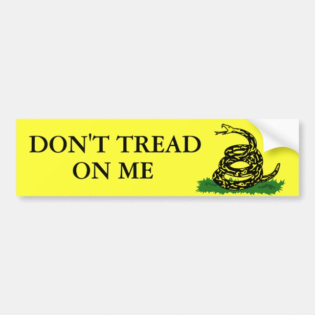 DON'T TREAD ON ME BUMPER STICKER (Front)