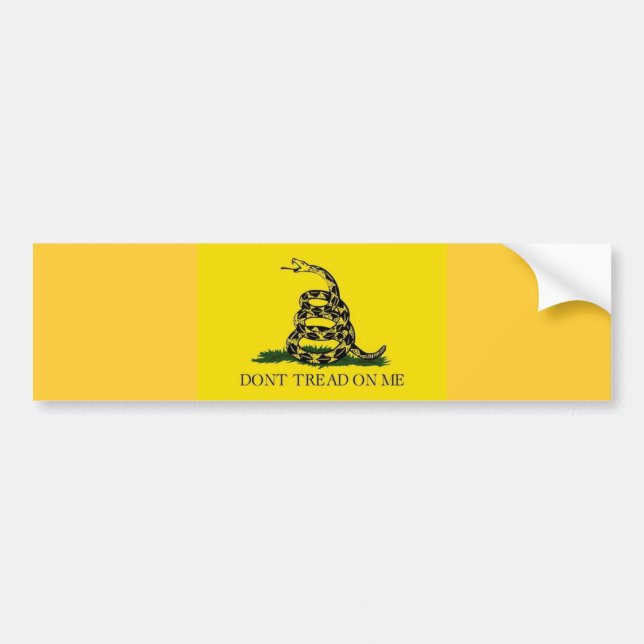 Dont tread on me bumper sticker (Front)