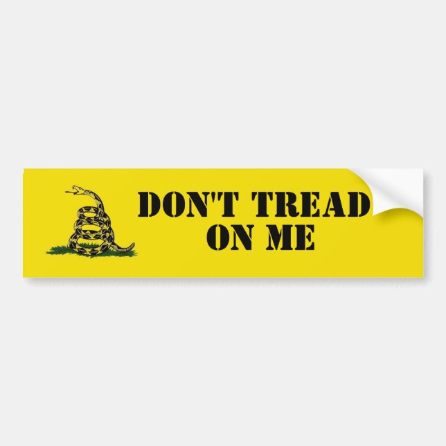 Don't Tread On Me Bumpersticker Bumper Sticker (Front)