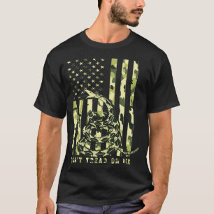 Dont Tread on Me Camo American Flag T-Shirt