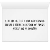 Dont Tread on Me Cards (Inside Horizontal (Bottom))