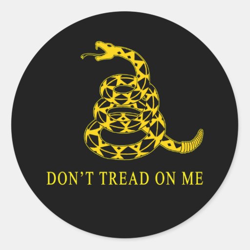 Don't Tread on Me Classic Round Sticker | Zazzle