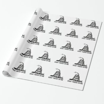 Don't Tread On Me Custom Wrapping Paper - Freedom by Sturgils at Zazzle