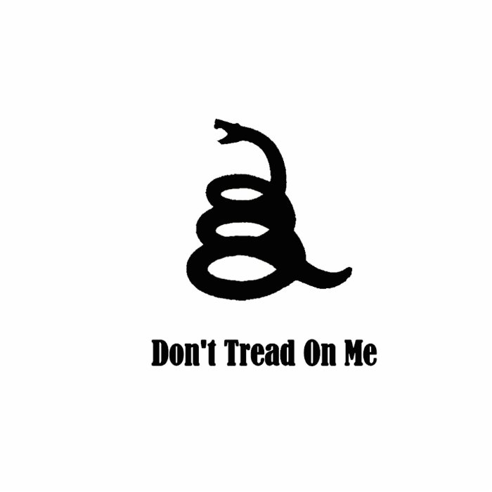 Don't Tread On Me Cut Out