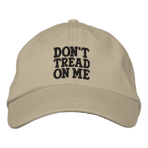 Dont Tread On Me Embroidered Baseball Cap